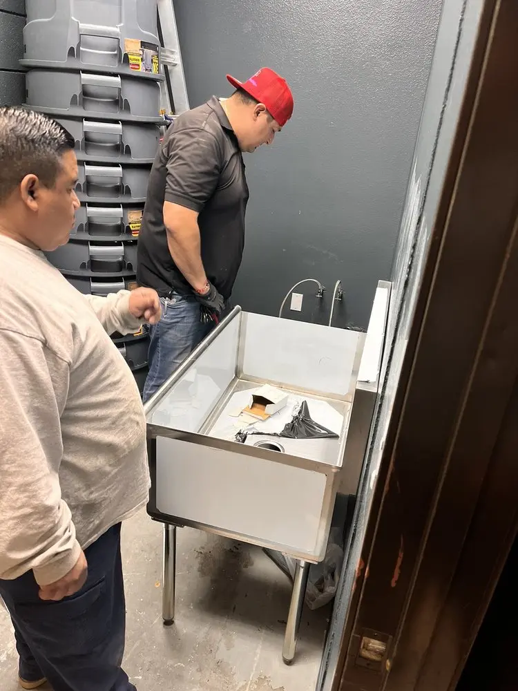 Commercial plumbing and sink installation in Antelope